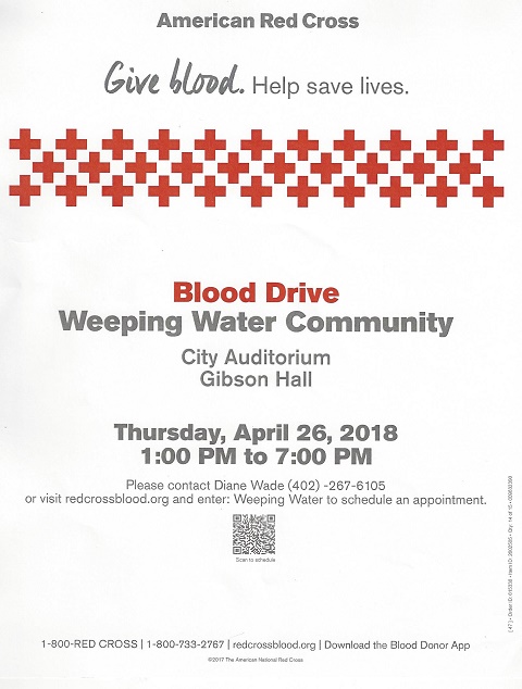 April 2018 Blood Drive