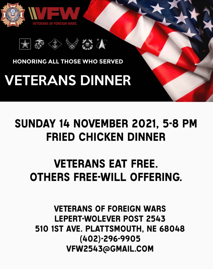 Vet day dinner