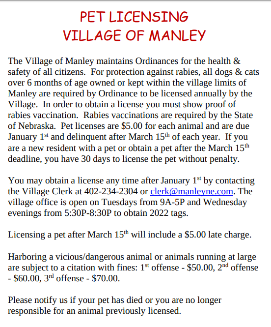 pet licensing 2022