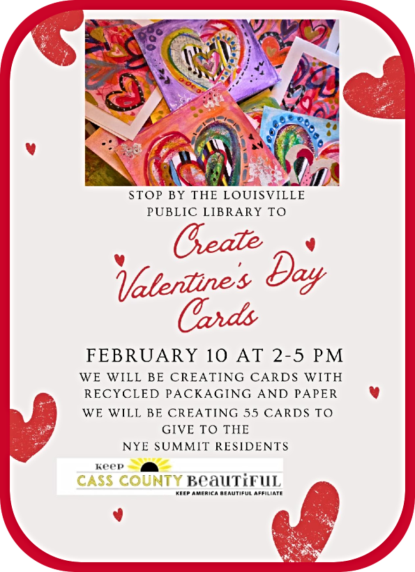 LV library KCCB valentine cards